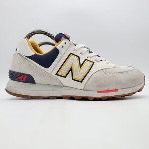 New Balance 574 Men's Size 8 D Summer Fog White Grey Sneakers ML574NLD